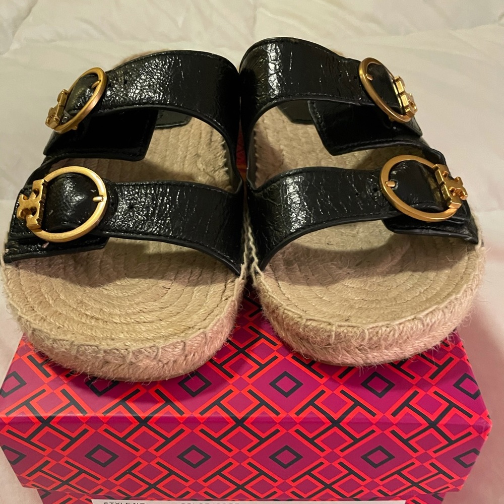 TORY BURCH Selby Espadrille Leather Sandals